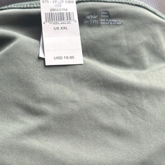 NWT! Aerie OG Cheeky Bikini Swim Bottom in Olive Green - Size XXL - Picture 6 of 7